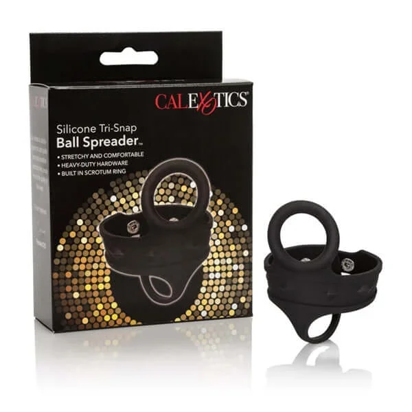 Silicone Tri-Snap Ball Spreader | Comfortable and Adjustable Erection Enhancer