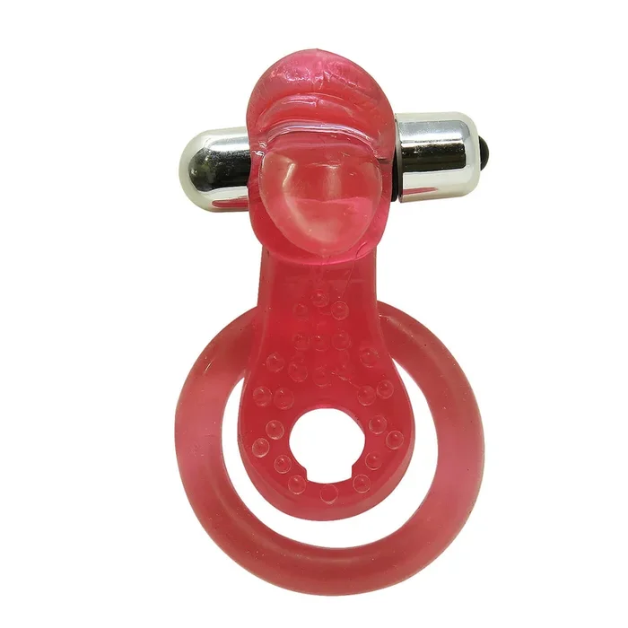 Simpli Pleasure Clit Licking Vibrating Double Cock Ring
