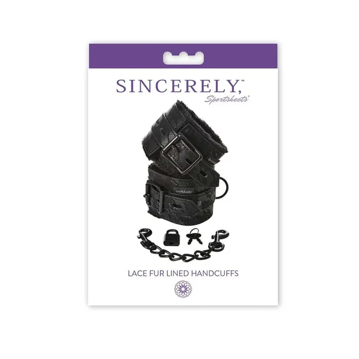 Sincerely Lace Fur Lined Handcuffs – Elegance Meets Sensual Restraint