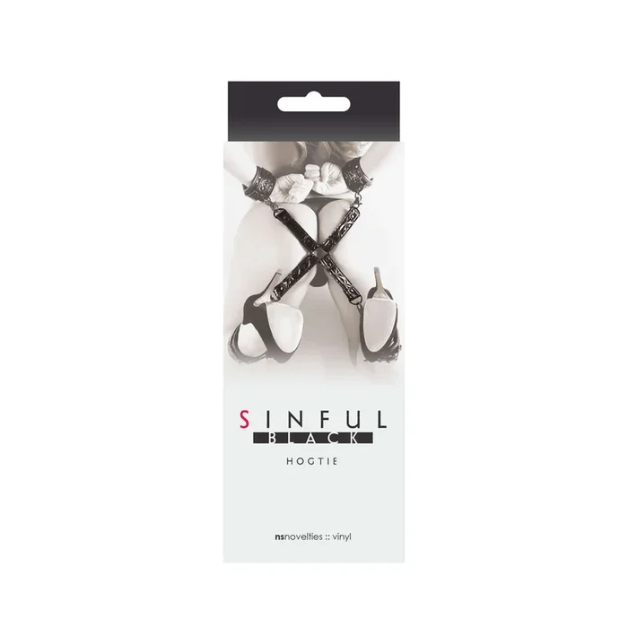 Sinful Black Hogtie by NS Novelties – Midnight Black Finish with Nickel-Free Hardware