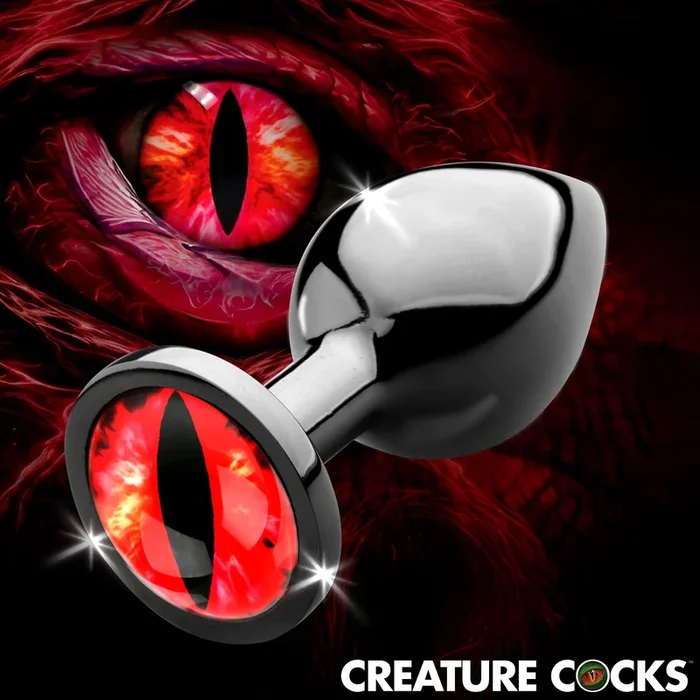 Sinister Eye Red Eye Metal Butt Plug – Medium