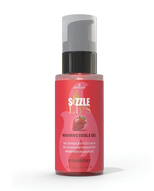 Sizzle Lips Warming Gel – 2 oz Strawberry