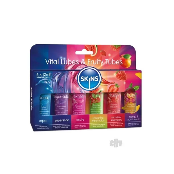 Skins Sampler Tube 12ml 6pk Asst