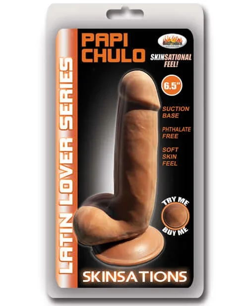 Skinsations Latin Lover Papi Chulo 6.5 inches Brown Dildo