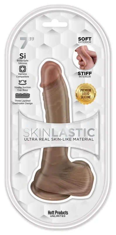 Skinsations Skinlastic Sliding Skin 7 inch Dildo