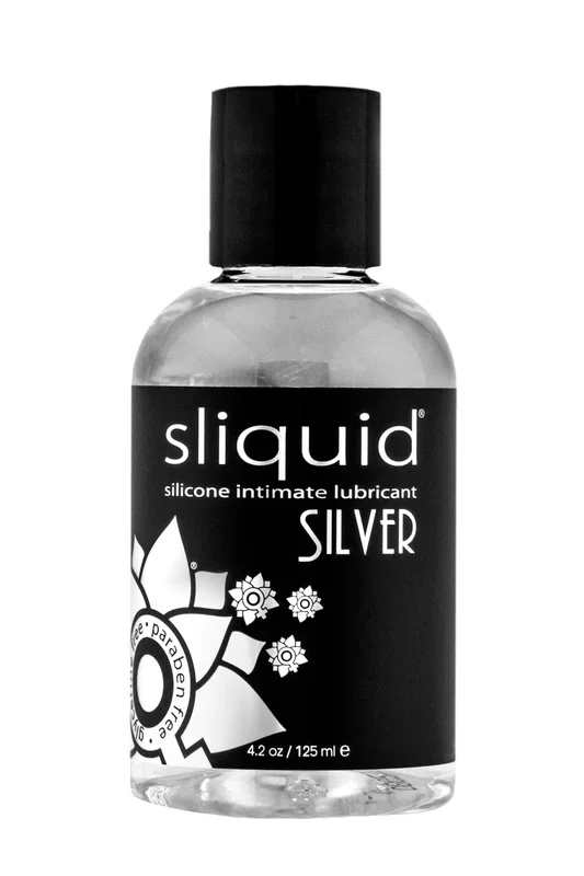 Sliquid Naturals Silver (125ml) – Ultra-Concentrated Waterproof Silicone Lubricant