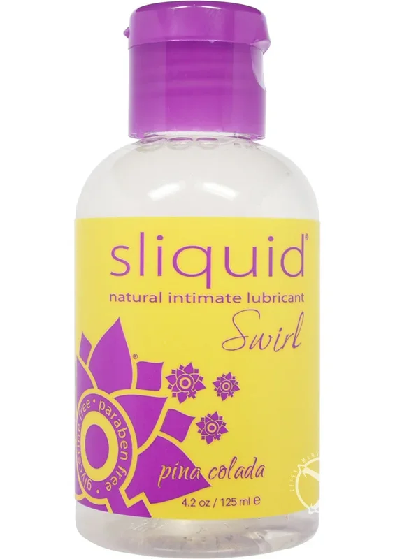 Sliquid Naturals Swirl Water Based Flavored Lubricant Pina Colada