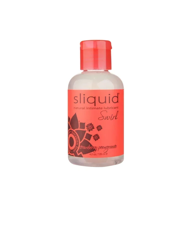 Sliquid Naturals Swirl Water Based Lubricant Strawberry Pomegranate 4.2 oz