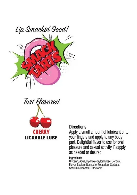 Smack Tarts Lickable Lube 2oz – Sour
