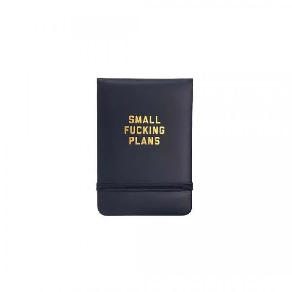 Small Fucking Plans Pocket Journal – Black