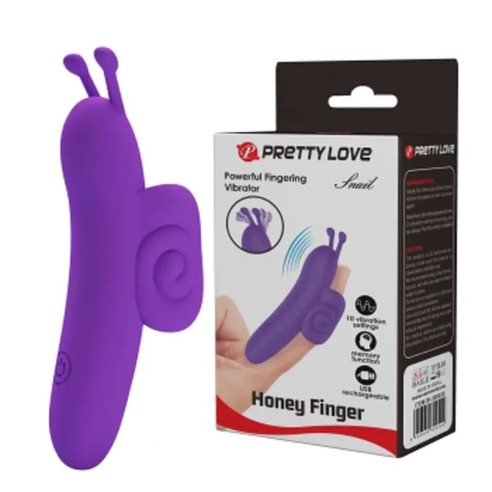 Snail Honey Finger Vibrator – Purple