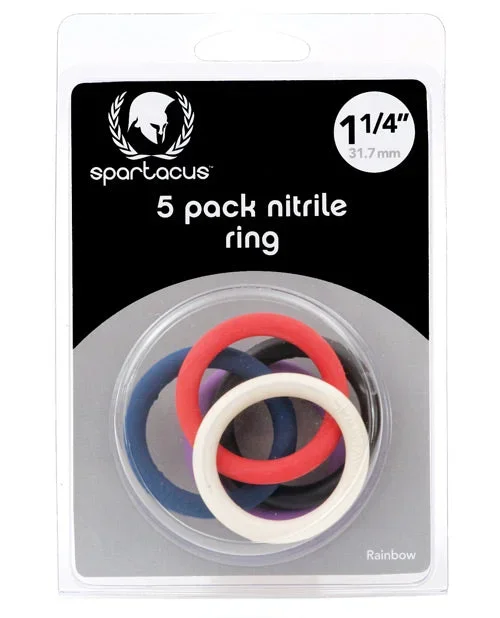 Spartacus 1.25″ Nitrile Cock Ring Set