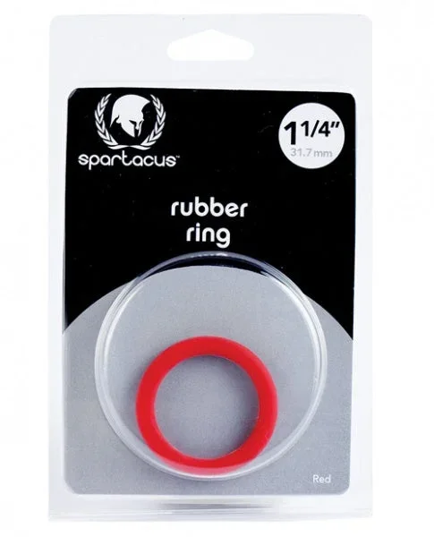 Spartacus 1.25″ Rubber Cock Ring – Red