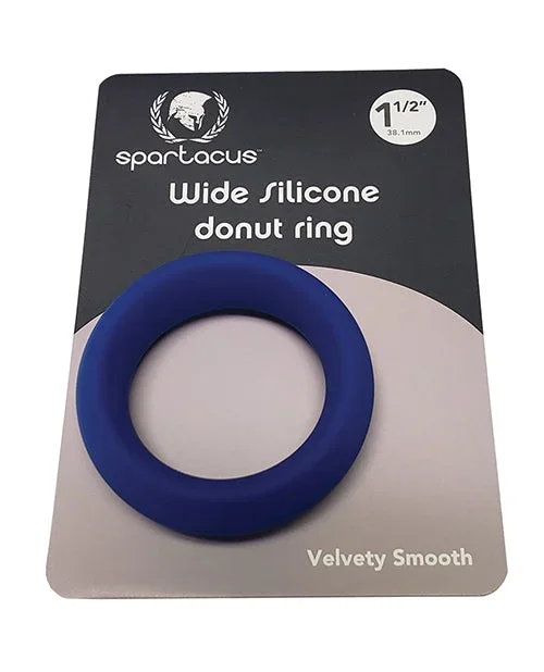 Spartacus 1.5″ Wide Silicone Donut Ring – Blue