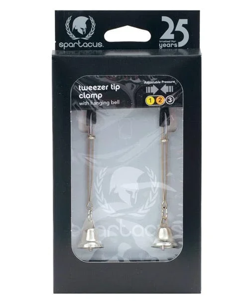 Spartacus Adjustable Tweezer Nipple Clamps with Bells