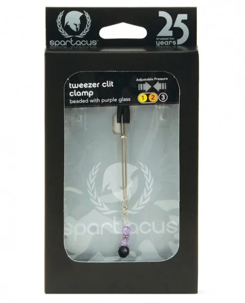Spartacus Beaded Clit Clamp – Purple