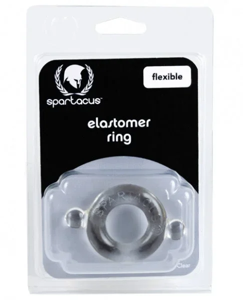 Spartacus Elastomer Cock Ring – Clear