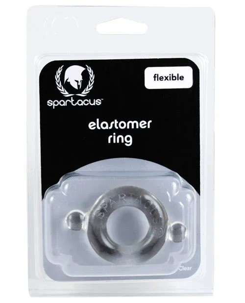 Spartacus Elastomer Cock Ring – Clear
