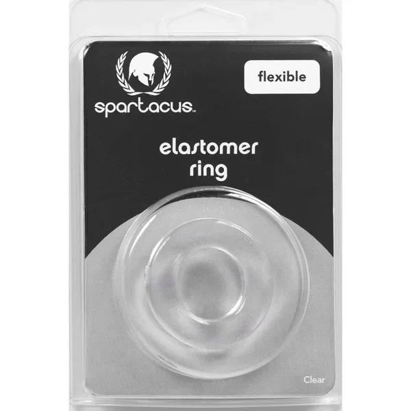 Spartacus Elastomer Cock Ring Relaxed Fit Clear