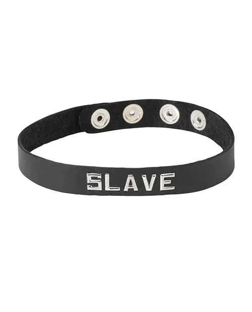Spartacus SLAVE Leather Collar – Black