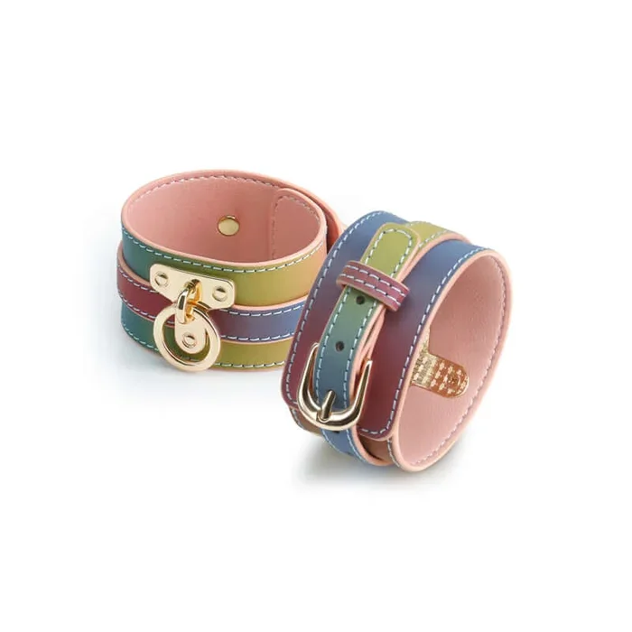 Spectra Bondage Ankle Cuffs Rainbow Restraints