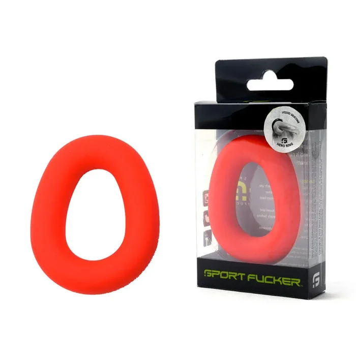 Sport Fucker Hero Ring – Red – Red Cock Ring