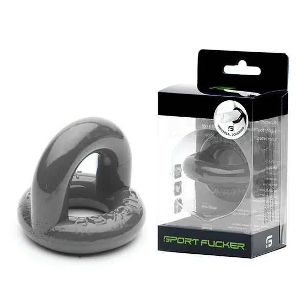 Sport Fucker Universal Cock Ring – Grey Cock & Balls Ring