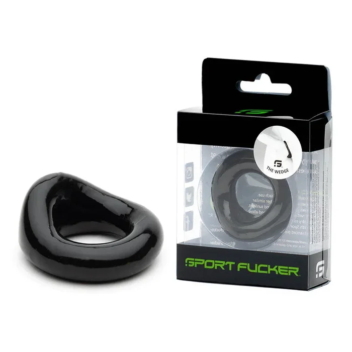 Sport Fucker Wedge – Black Cock Ring