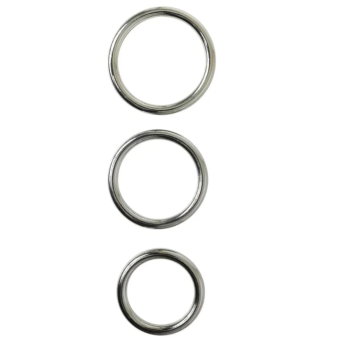 Sportsheets Seamless Metal O-ring, 3 Pack