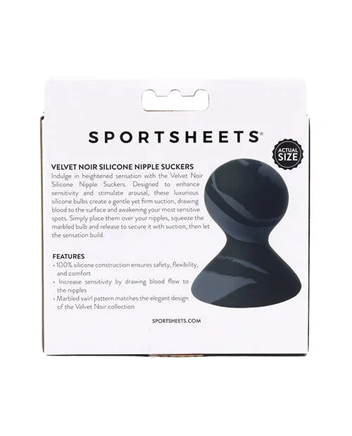 Sportsheets Velvet Noir Silicone Nipple Sucker – Black