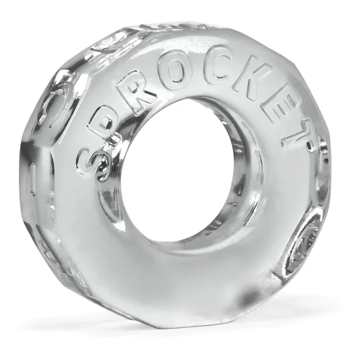 Sprocket Cockring Clear Super Stretch Fit 2.75 Inch Inner Circumference