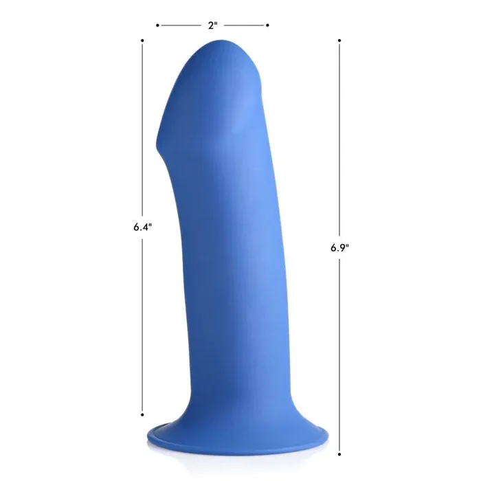 Squeezable Thick Phallic Dildo – Blue