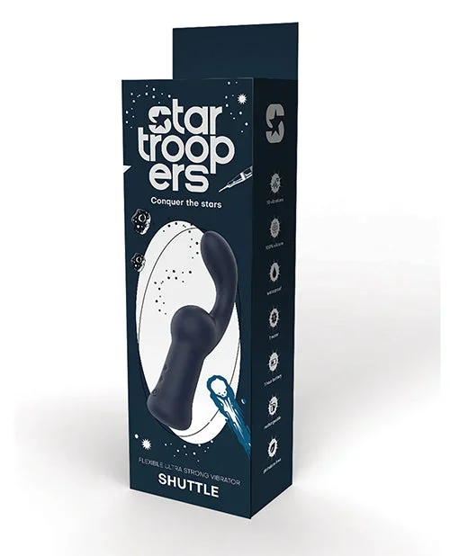 Star Troopers Shuttle Flexible Ultra Strong Vibrator – Black
