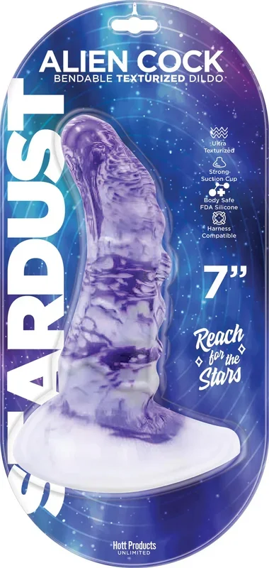 Stardust – Alien Cock – Bendable Texturized Dildo Texturized Dildo – 7 Inch