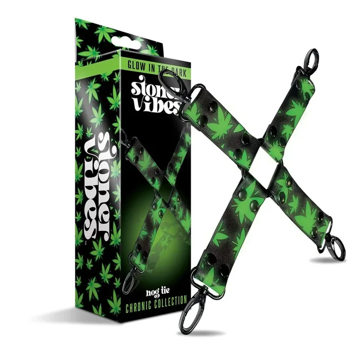 Stoner Vibe Chronic Collection Glow In The Dark Hogtie: Illuminate Your Bondage Adventures!