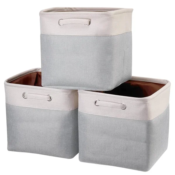 Storage Cubes 13X13X13 Inches Fabric Storage Cube Bins Boxes Foldable Storage Ba