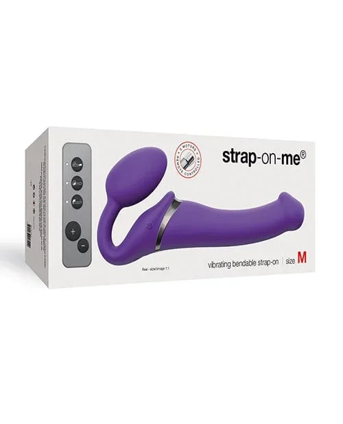 Strap On Me Vibrating Bendable M Strapless Strap On – Purple