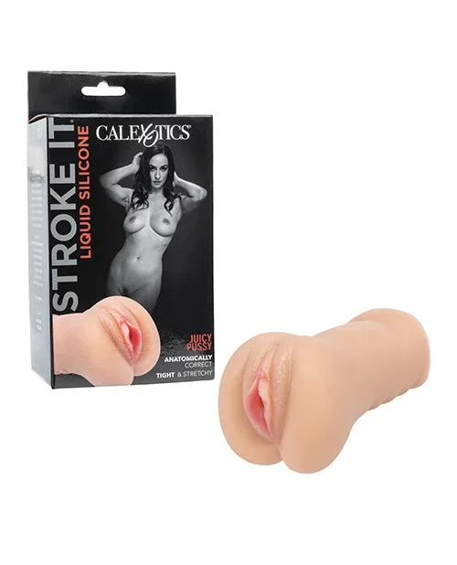 Stroke It Liquid Silicone Juicy Pussy Stroker in Ivory