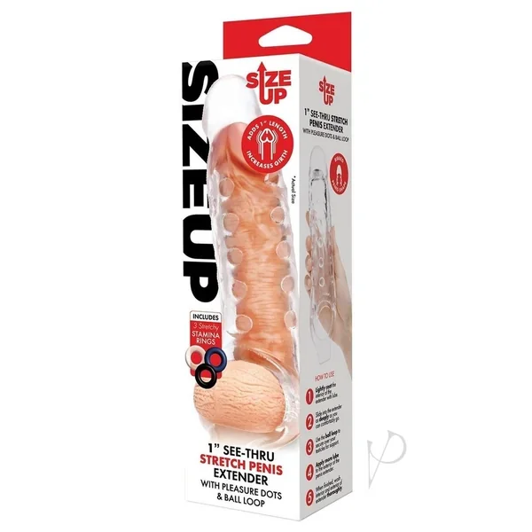 Su Clear View Penis Extender Studded 1