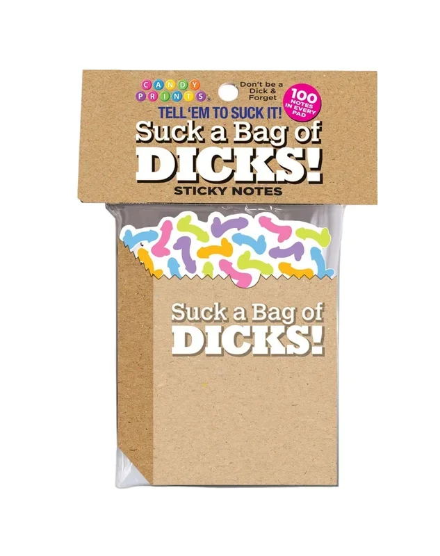 Suck a Bag of Dicks Sticky Note Pad