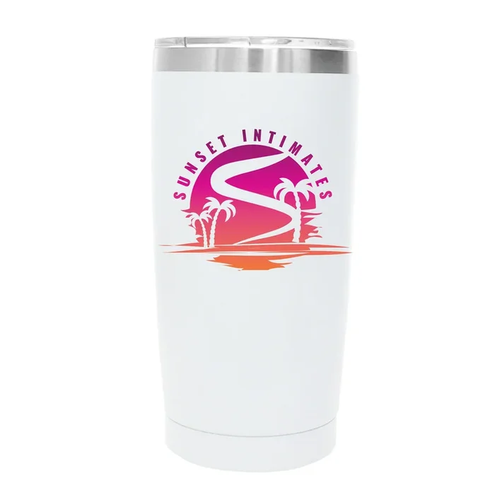 SUNSET DESIGN_001 20oz TUMBLER – WHITE