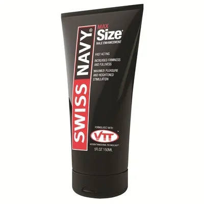 Swiss Navy Max Size Cream Male Enhancement 5 Fl Oz