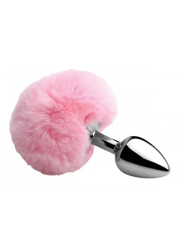 Tailz Fluffy Bunny Tail Pink Plush Rabbit Tail Anal Plug