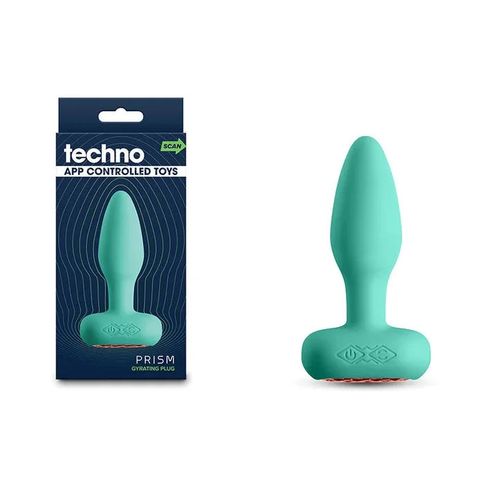 Techno – Prism – Teal 10.9 cm USB Rechargeable Butt Plug with App Control