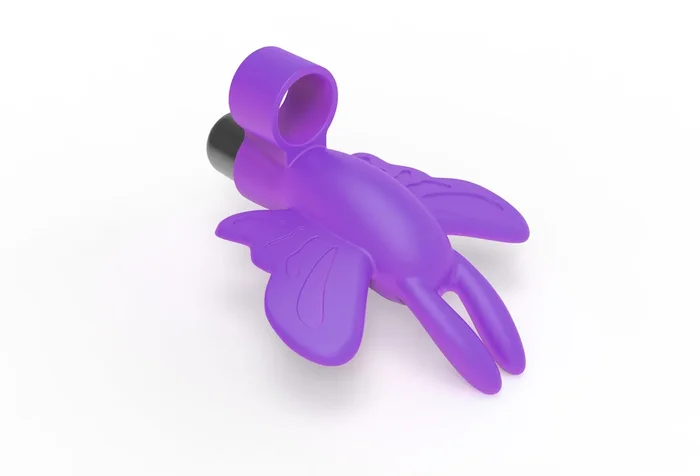 The 9’s Flirt Finger Butterfly Finger Vibrator – Purple