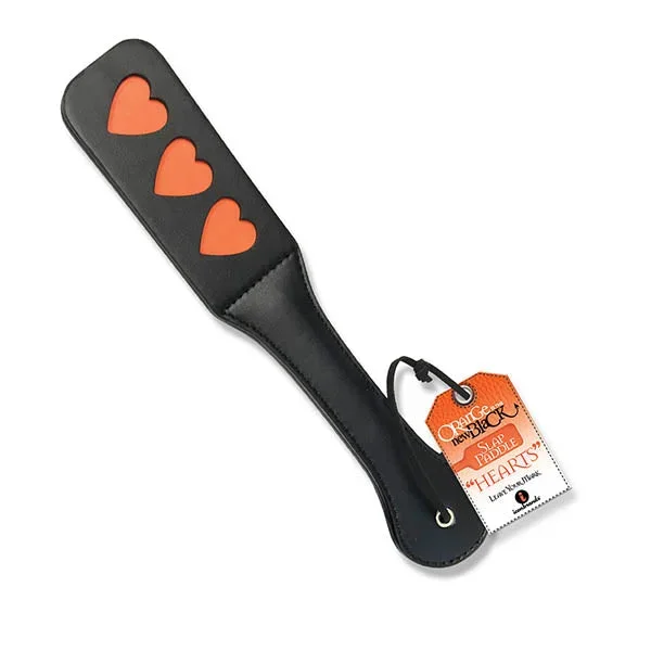 The 9’s Orange Is The New Black, Slap Paddle Hearts – Black Paddle