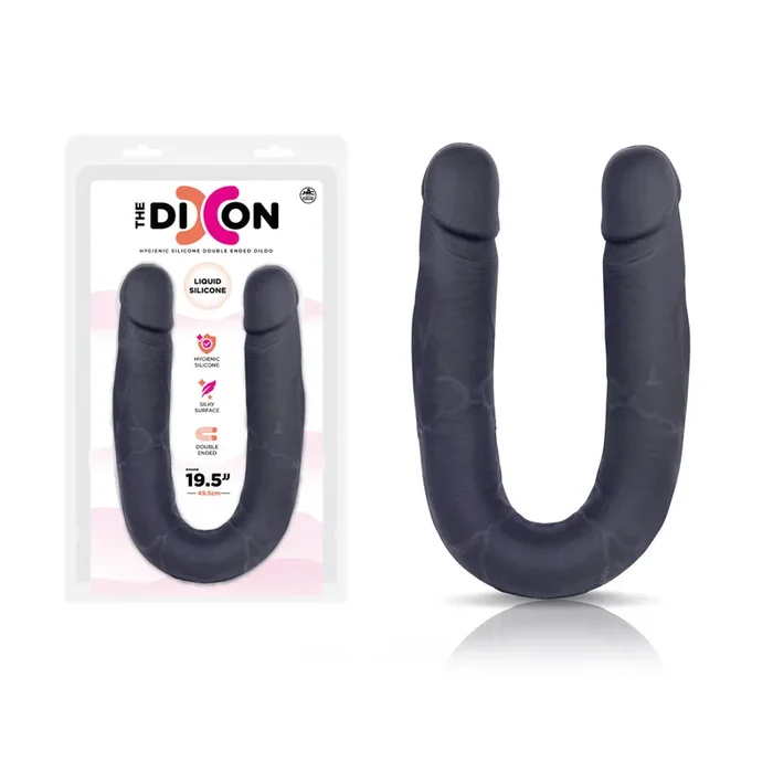 The Dixon – Black – Black 50 cm Silicone Double Dong