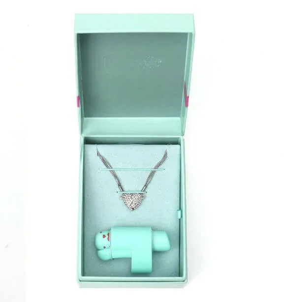 The Love Box by Maia Novelties – Heart Shaped Pendant, Jaguar Bullet Vibrator, Silicone Finger Sleeve