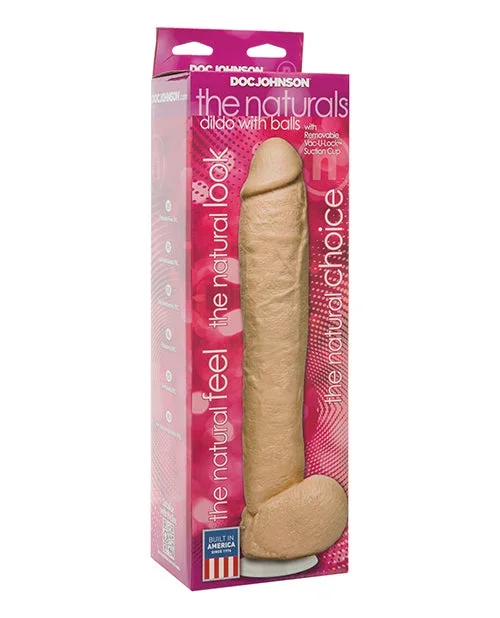 The Naturals 12″ Cock w/Balls