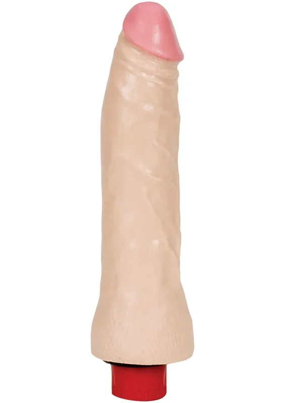 The Naturals Thin Vibrating Dong Vanilla with Adjustable Bullet